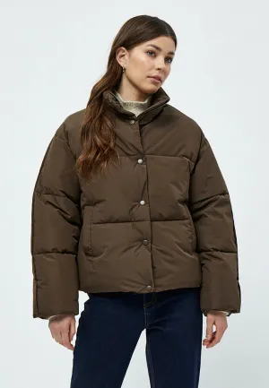 Gaby Puffer Jacket - SLATE BROWN