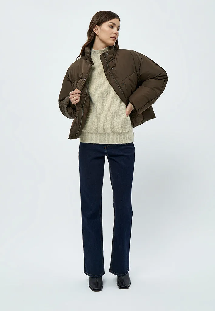 Gaby Puffer Jacket - SLATE BROWN