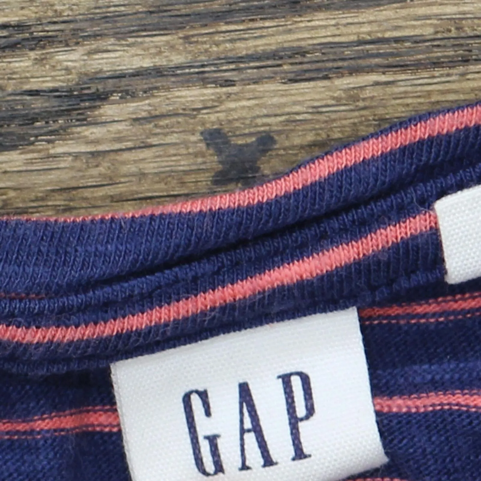 Gap Womens Striped V-Neck T-Shirt Dress 16791752aabc67 Pink / Blue M