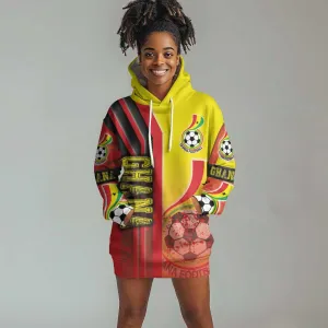 Ghana Soccer Hoodie Dress Black Stars Football - Road To Champion DT03
