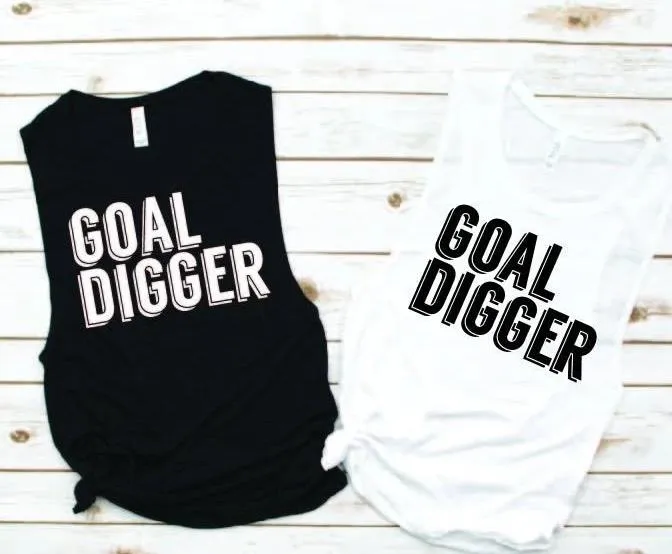 Goal Digger Muscle Tank - Empower Collection by Hustle and Soul Clothing