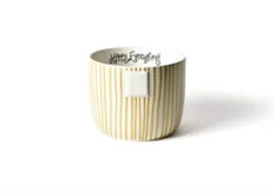 Gold Stripe Happy Everything Mini Bowl