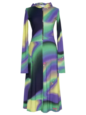 Gradient Hoodie Dress