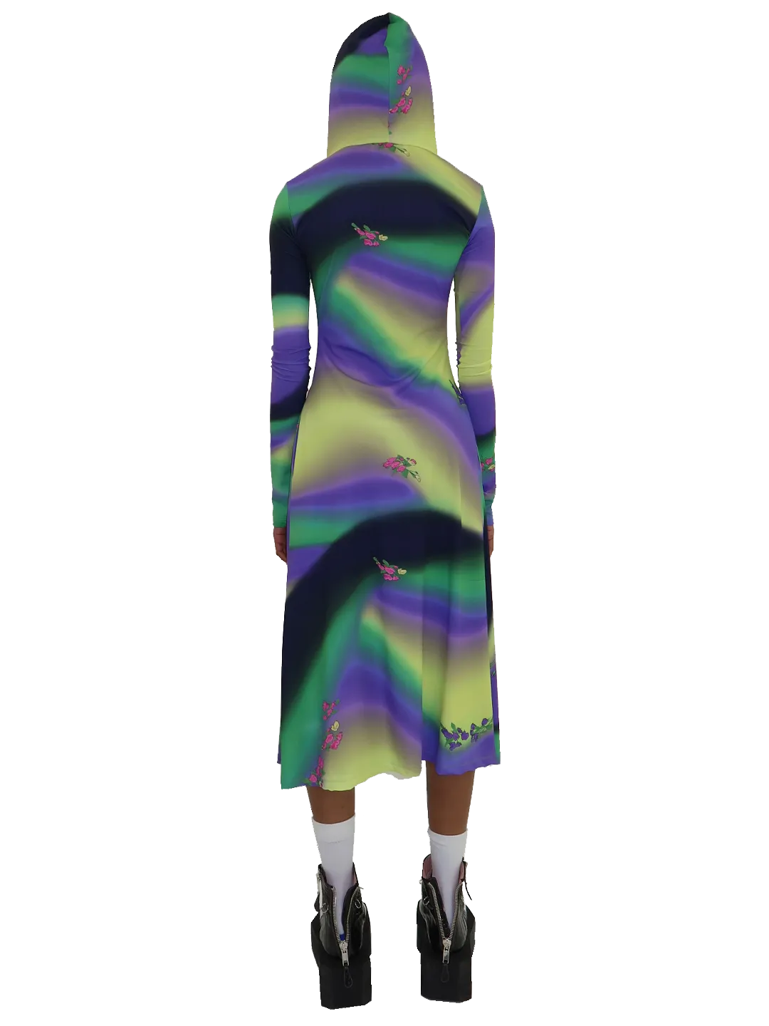 Gradient Hoodie Dress