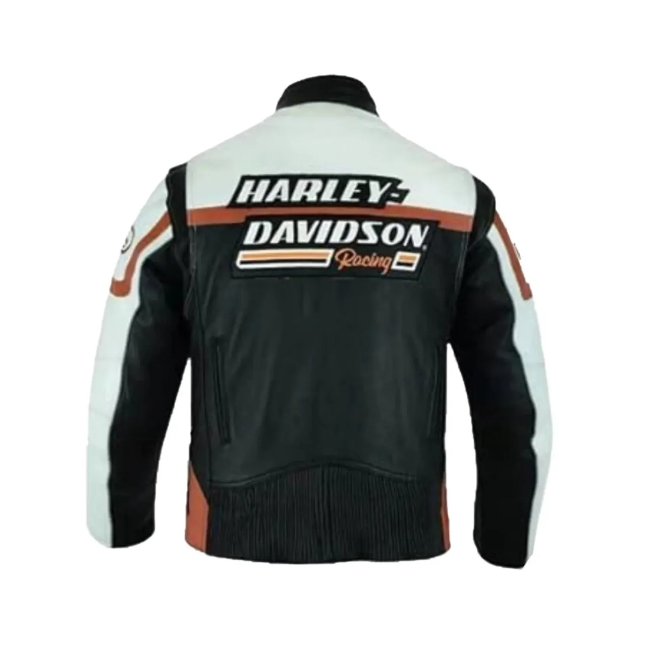 Harley Davidson Men's Black Motorcycle Biker Leather jacket