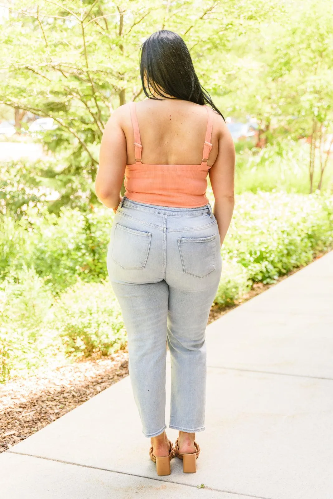 Hazel Blues® | Tell Me More Crop Tank In Coral