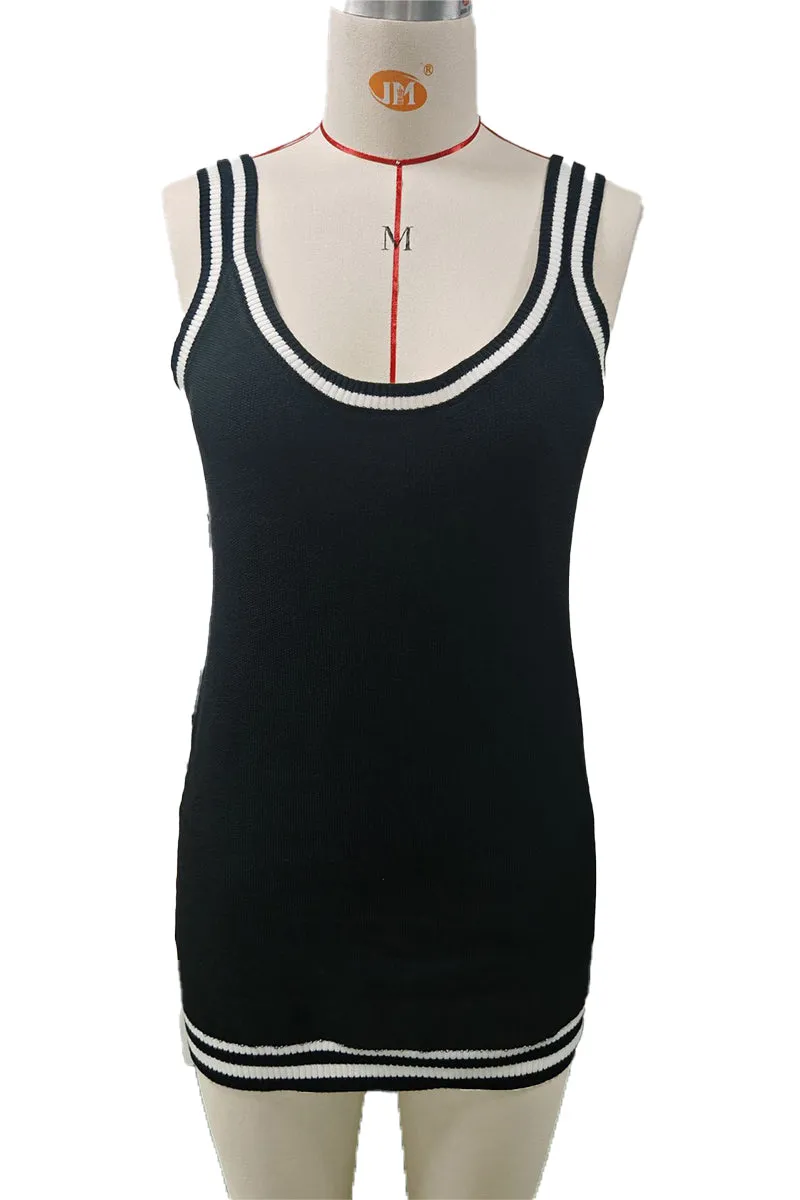 HBZ1134 Ribbed Bodycon Mini Dress