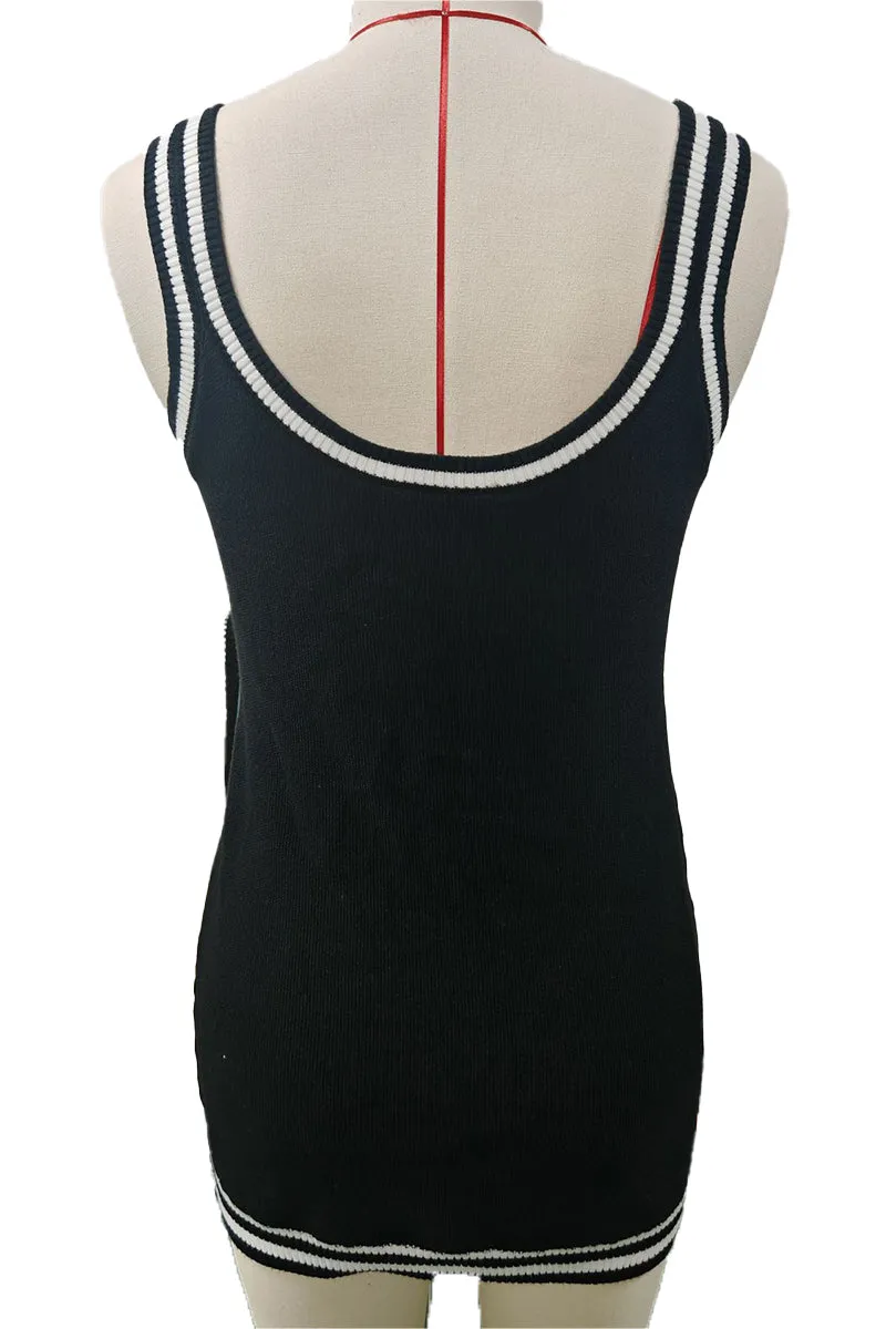 HBZ1134 Ribbed Bodycon Mini Dress