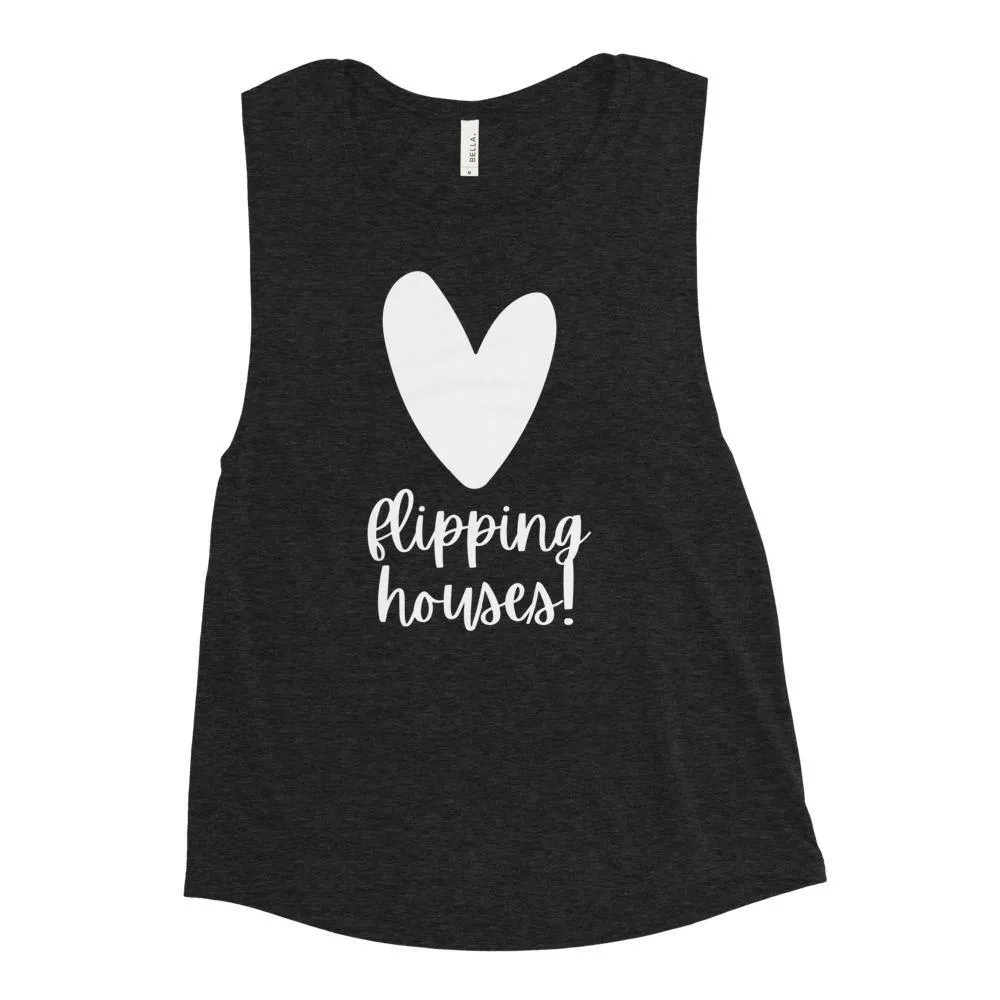 Heart Flipping - Ladies’ Muscle Tank