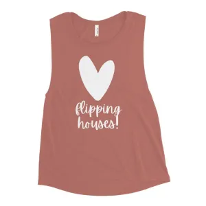 Heart Flipping - Ladies’ Muscle Tank