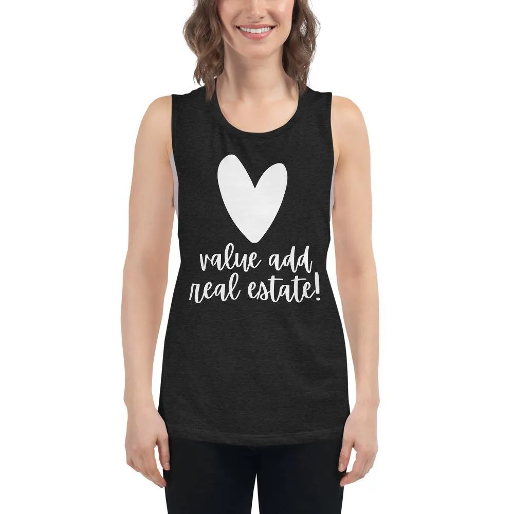 Heart Value Add - Ladies’ Muscle Tank