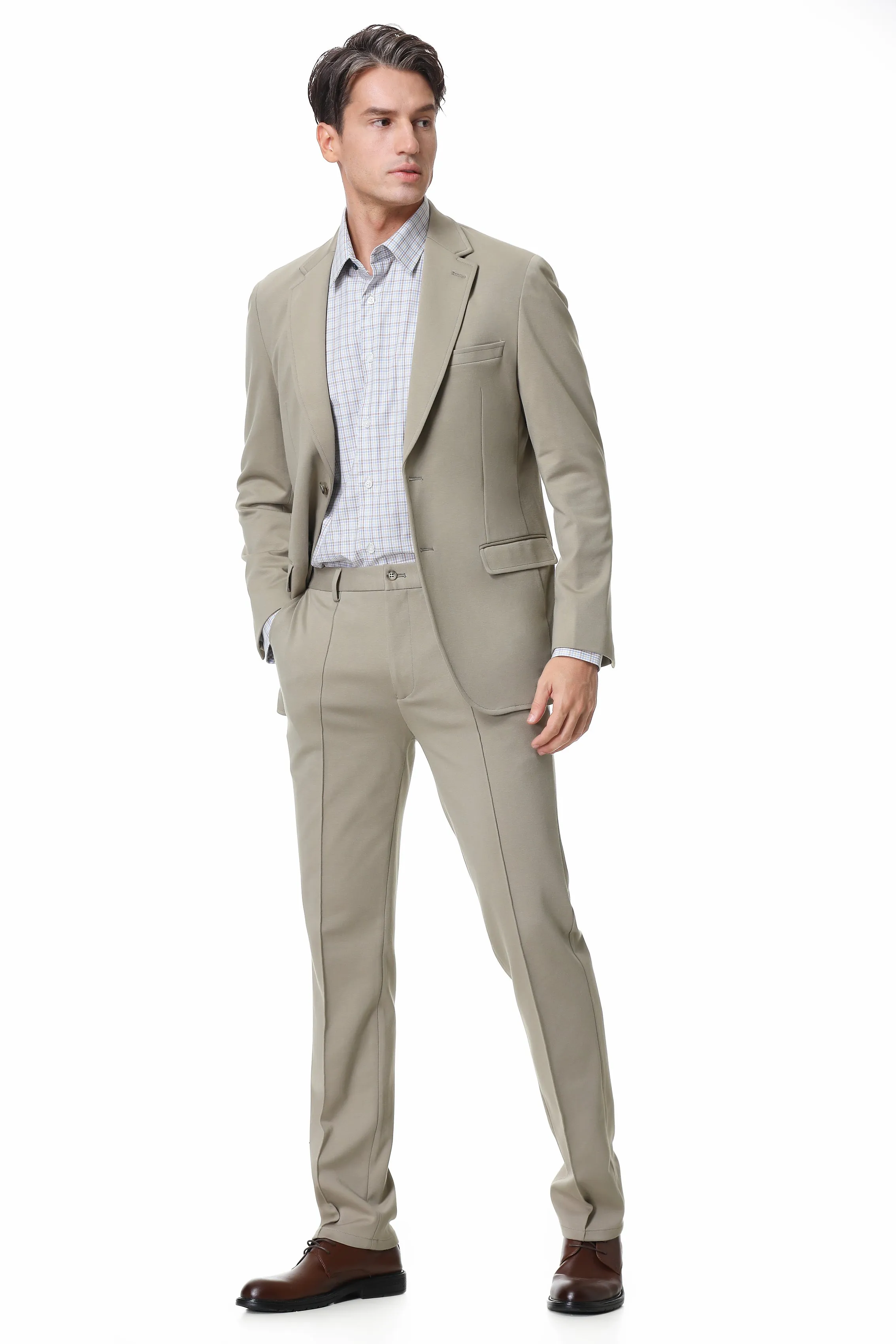 Hechter Paris X-Tech Stretch Suit Separate Tan Pant