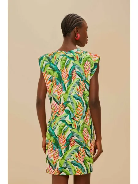 HELI LEAVES PEARL TSHIRT JERSEY MINI DRESS