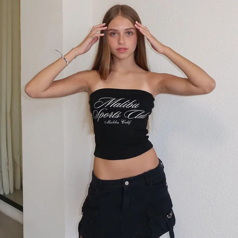 HTP1002 Letter Print Tanks Top
