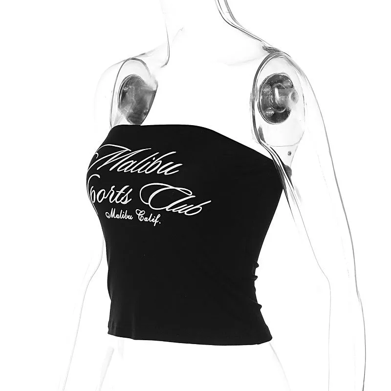 HTP1002 Letter Print Tanks Top