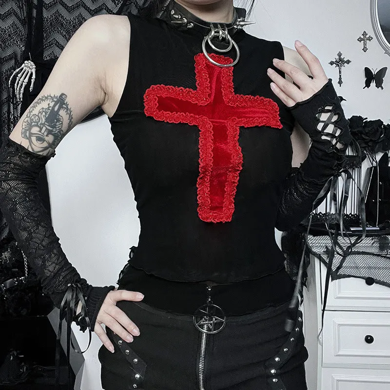 HTP1004 Gothic Red Cross Tanks