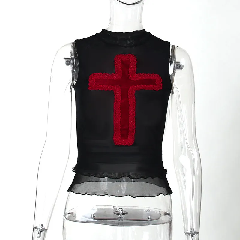 HTP1004 Gothic Red Cross Tanks