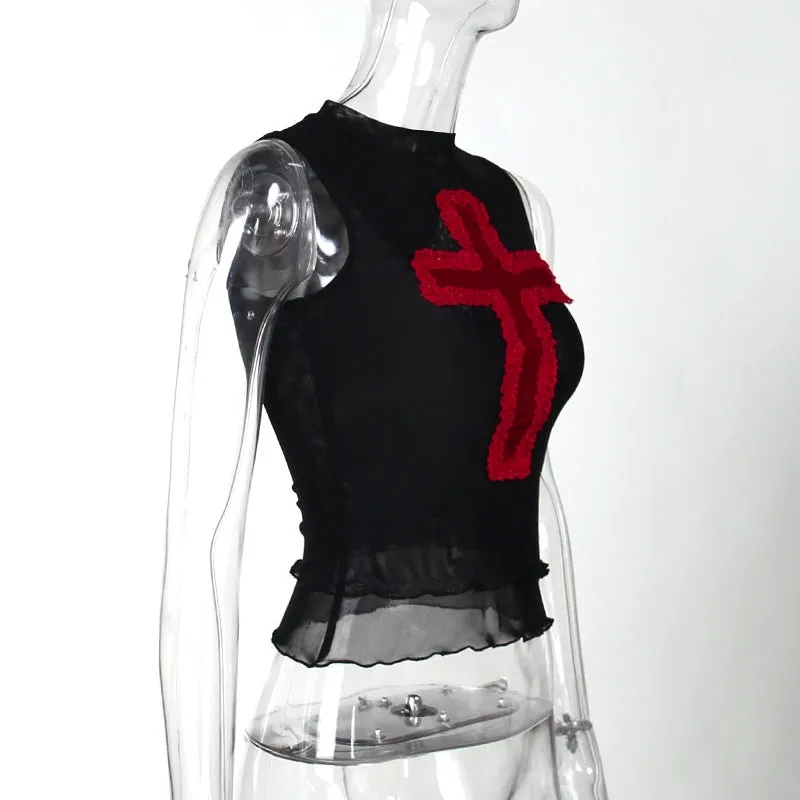 HTP1004 Gothic Red Cross Tanks