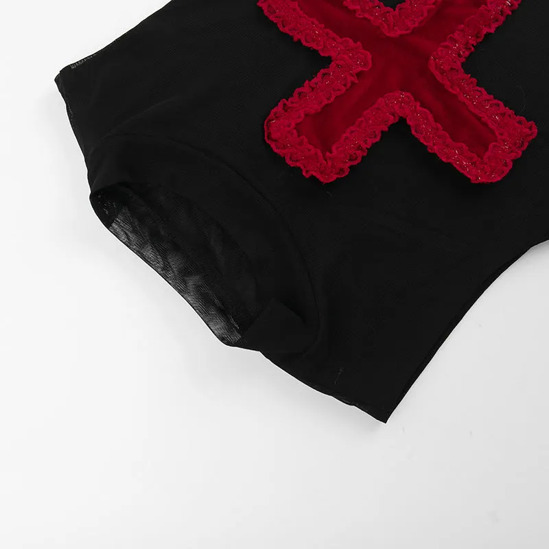 HTP1004 Gothic Red Cross Tanks