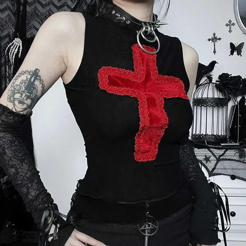 HTP1004 Gothic Red Cross Tanks