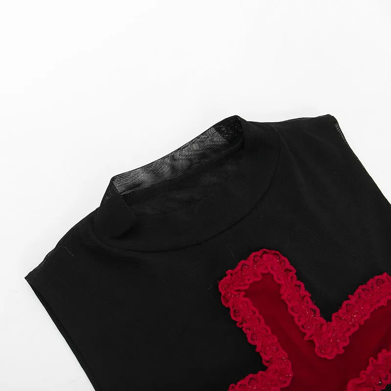 HTP1004 Gothic Red Cross Tanks