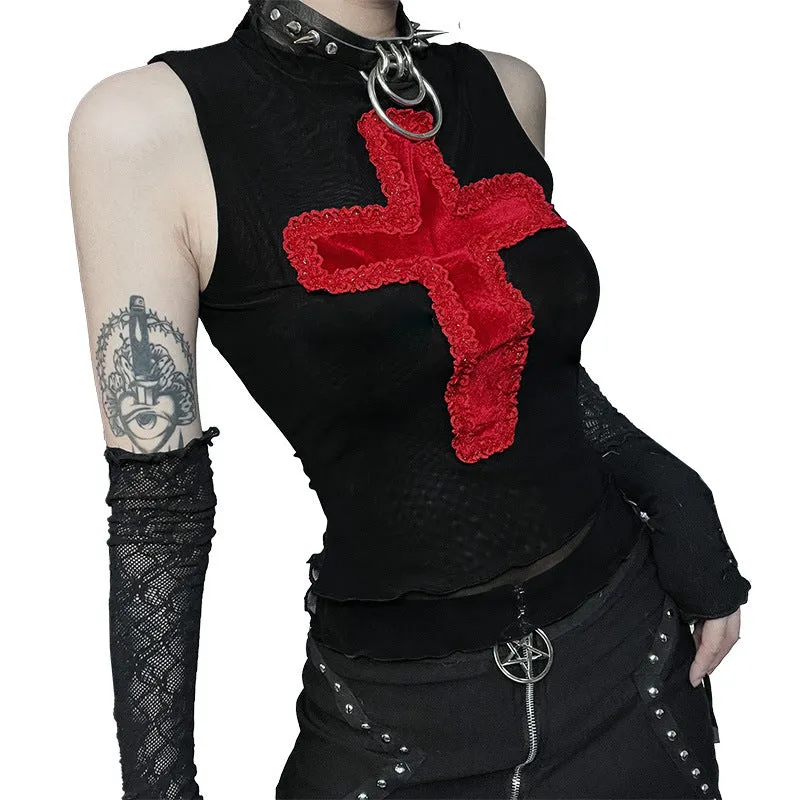 HTP1004 Gothic Red Cross Tanks