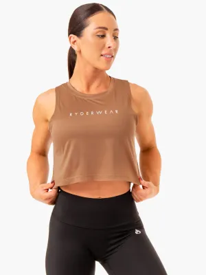 Hybrid Muscle Tank - Mocha