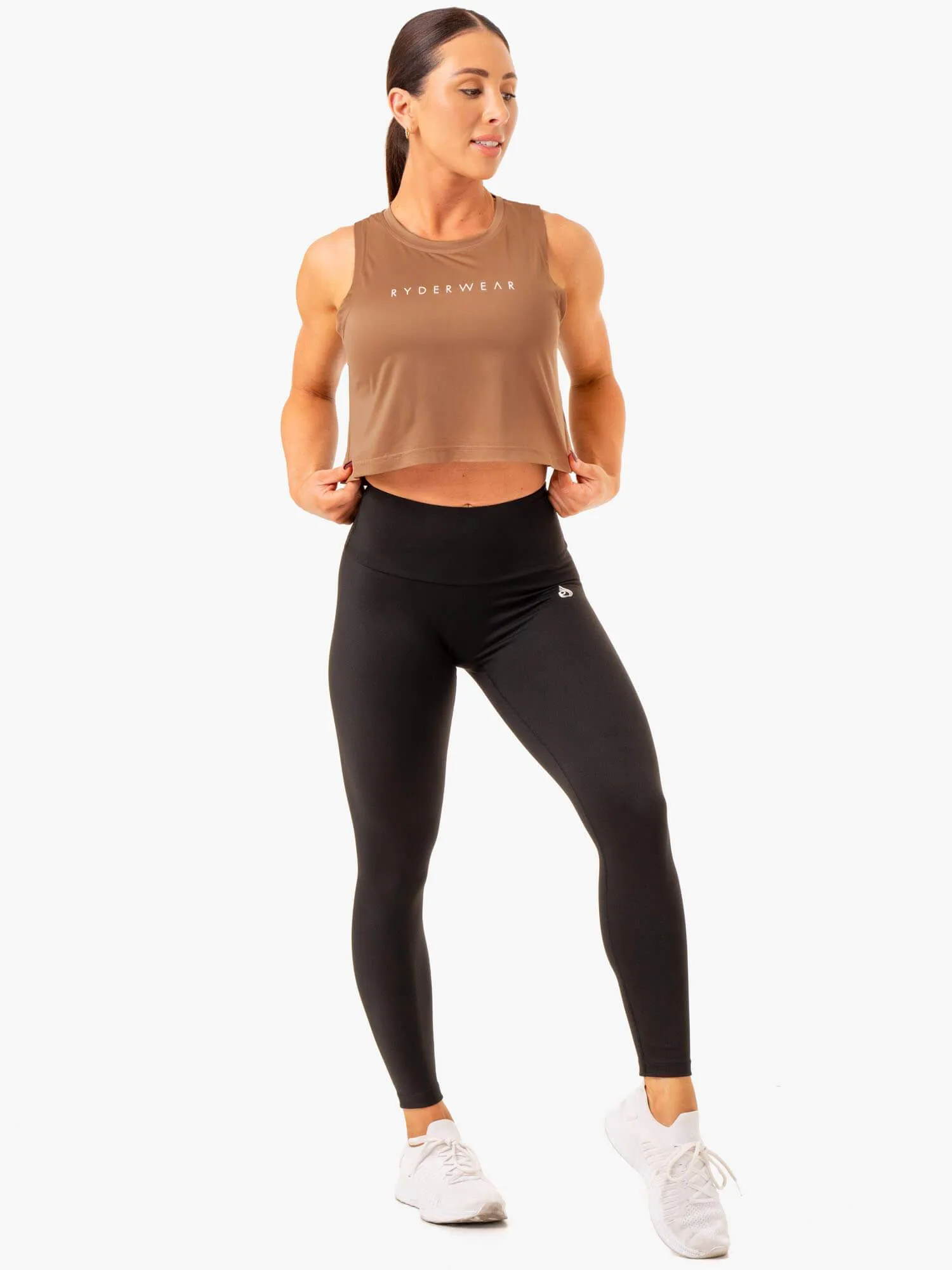 Hybrid Muscle Tank - Mocha