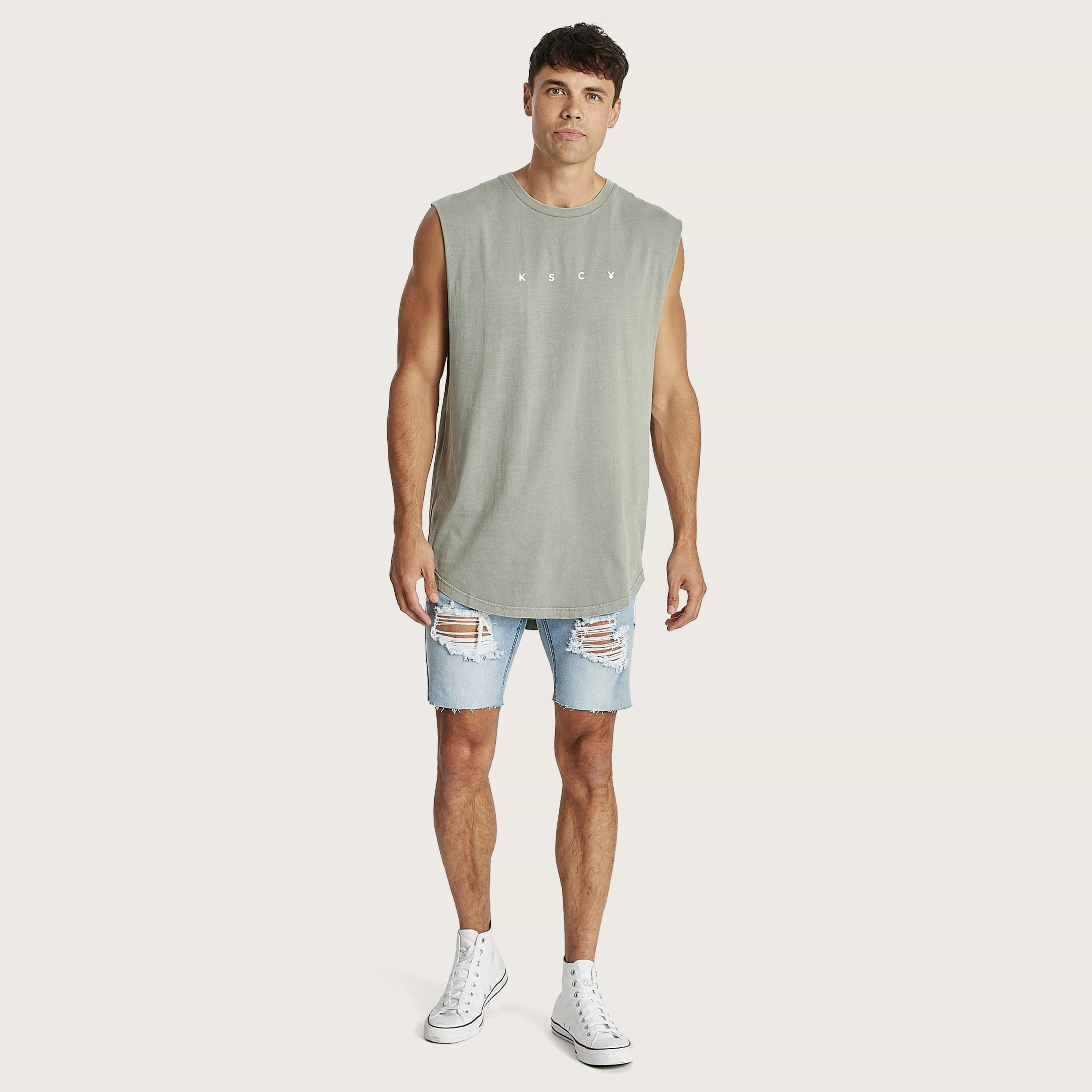 Hypocrit Dual Curved Muscle Tee Pigment Shadow