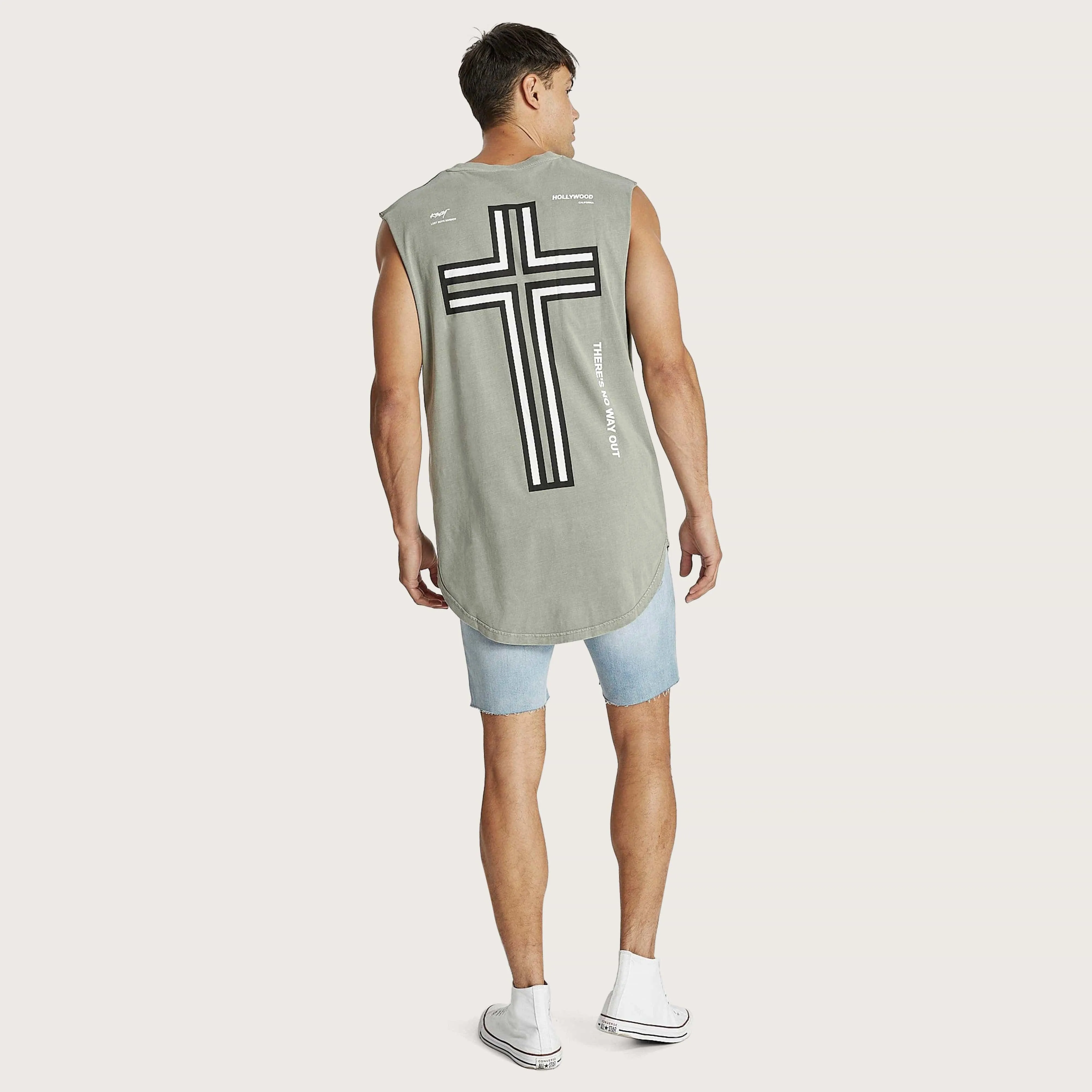 Hypocrit Dual Curved Muscle Tee Pigment Shadow