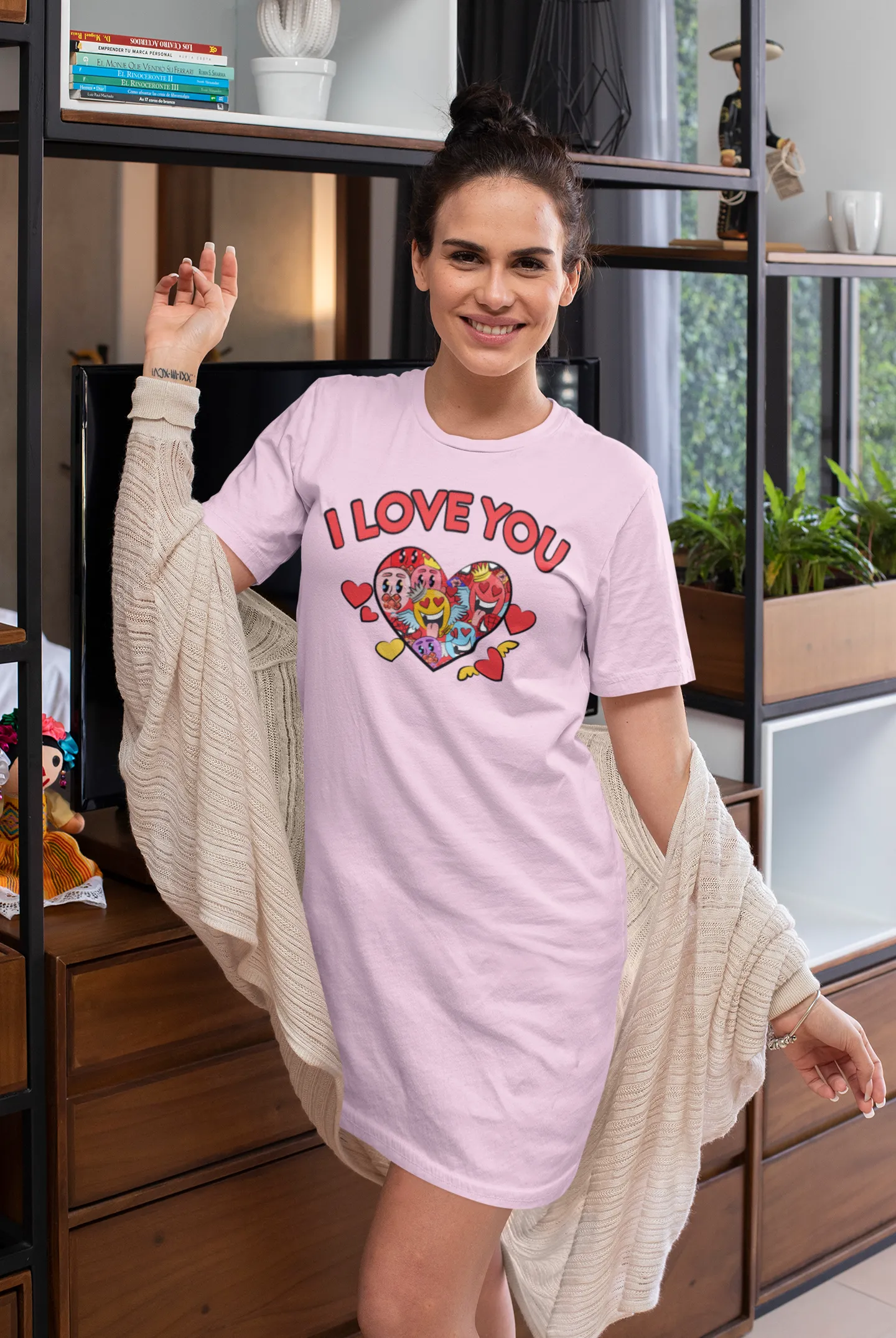 I LOVE YOU T-Shirt Dress