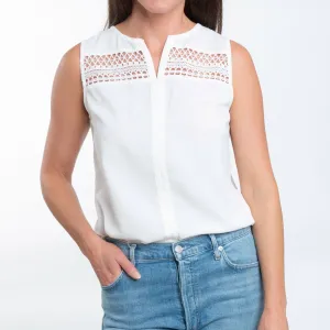 Indie Sleeveless V-Neck Blouse