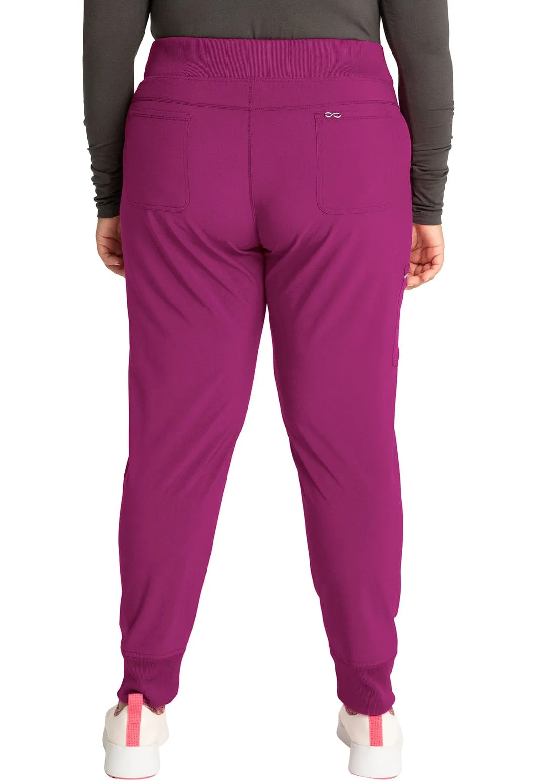 Infinity CK110A Scrubs Jogger Pant Women Orchid Flower