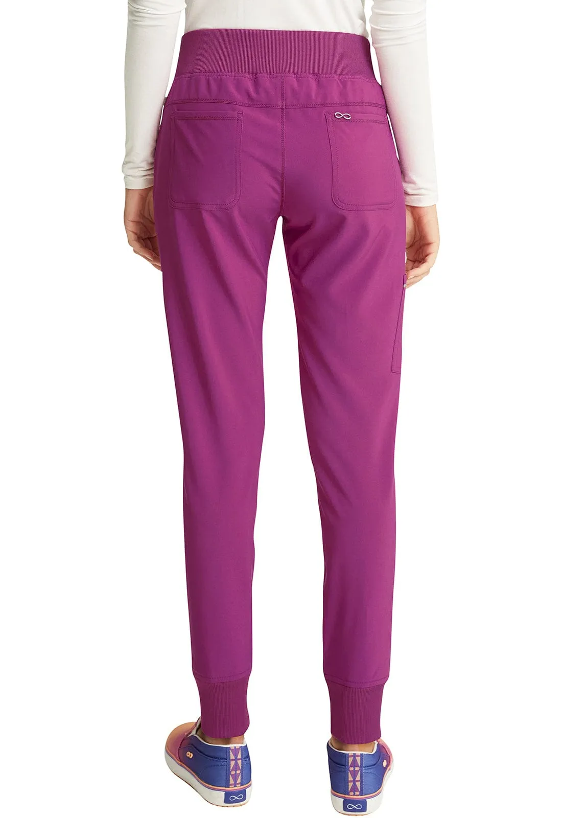 Infinity CK110A Scrubs Jogger Pant Women Orchid Flower
