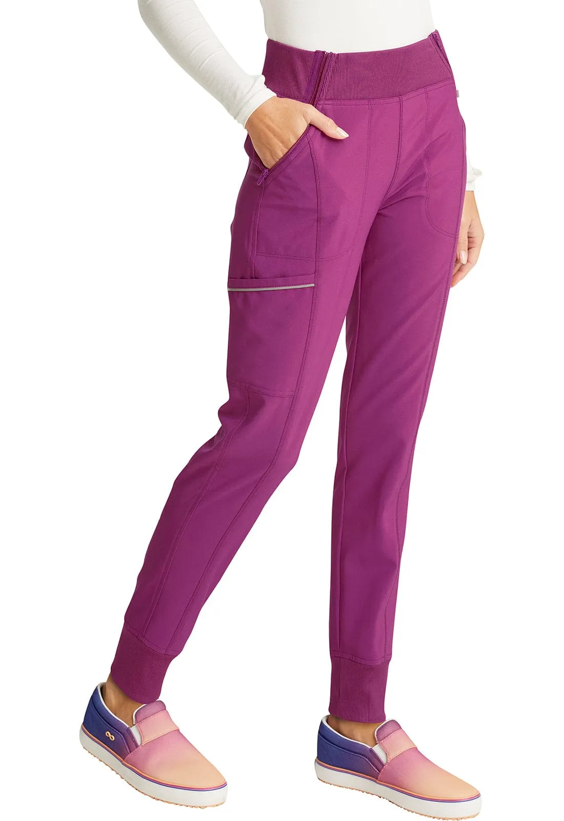 Infinity CK110A Scrubs Jogger Pant Women Orchid Flower