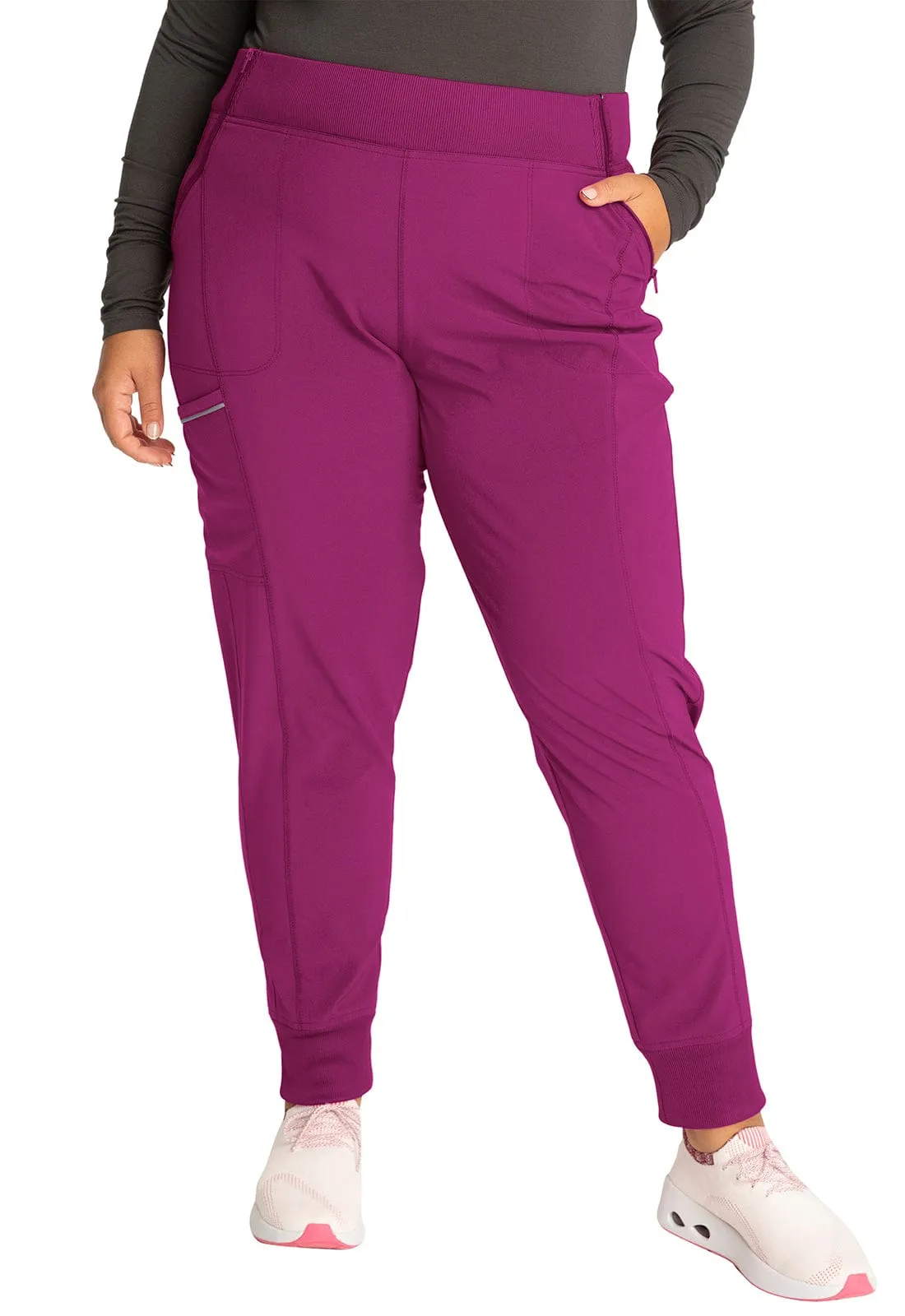Infinity CK110A Scrubs Jogger Pant Women Orchid Flower