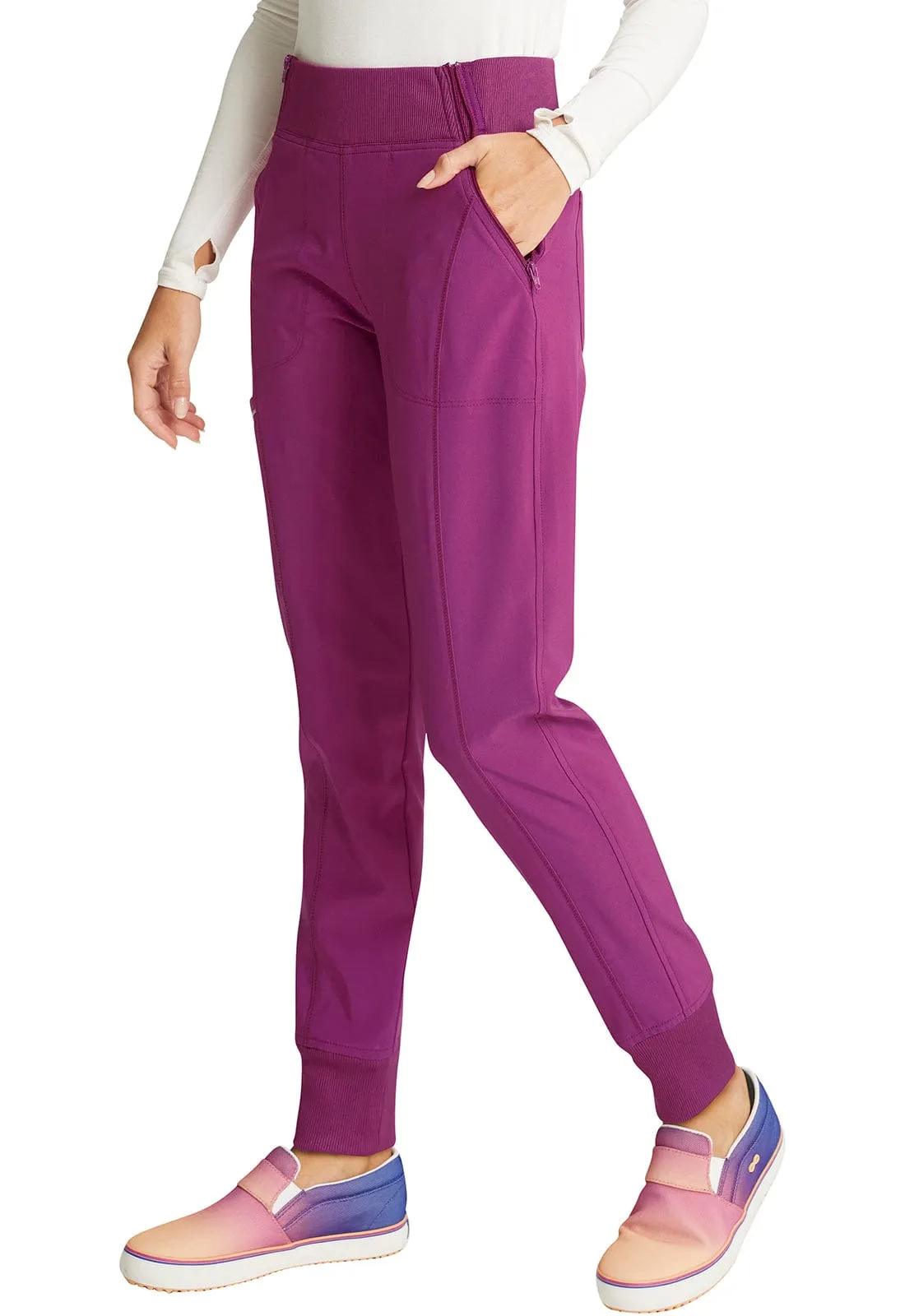 Infinity CK110A Scrubs Jogger Pant Women Orchid Flower