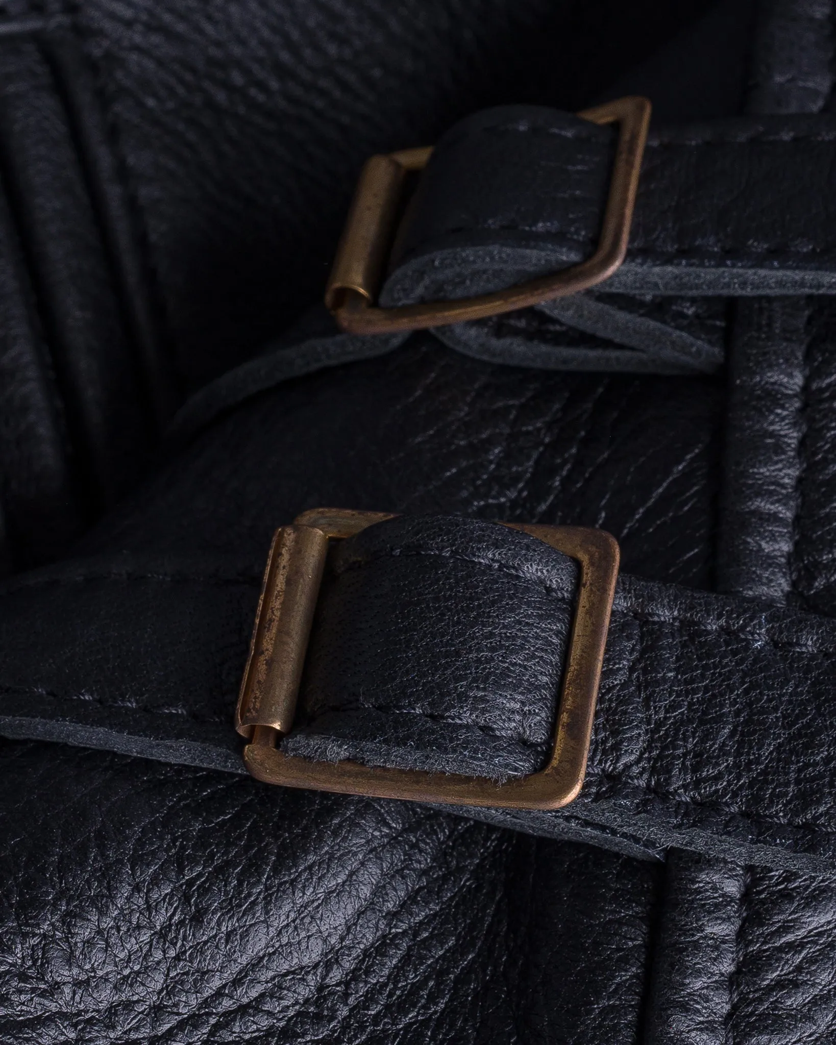Iron Heart x Simmons Bilt Deerskin Pacific Rider's Jacket - Black