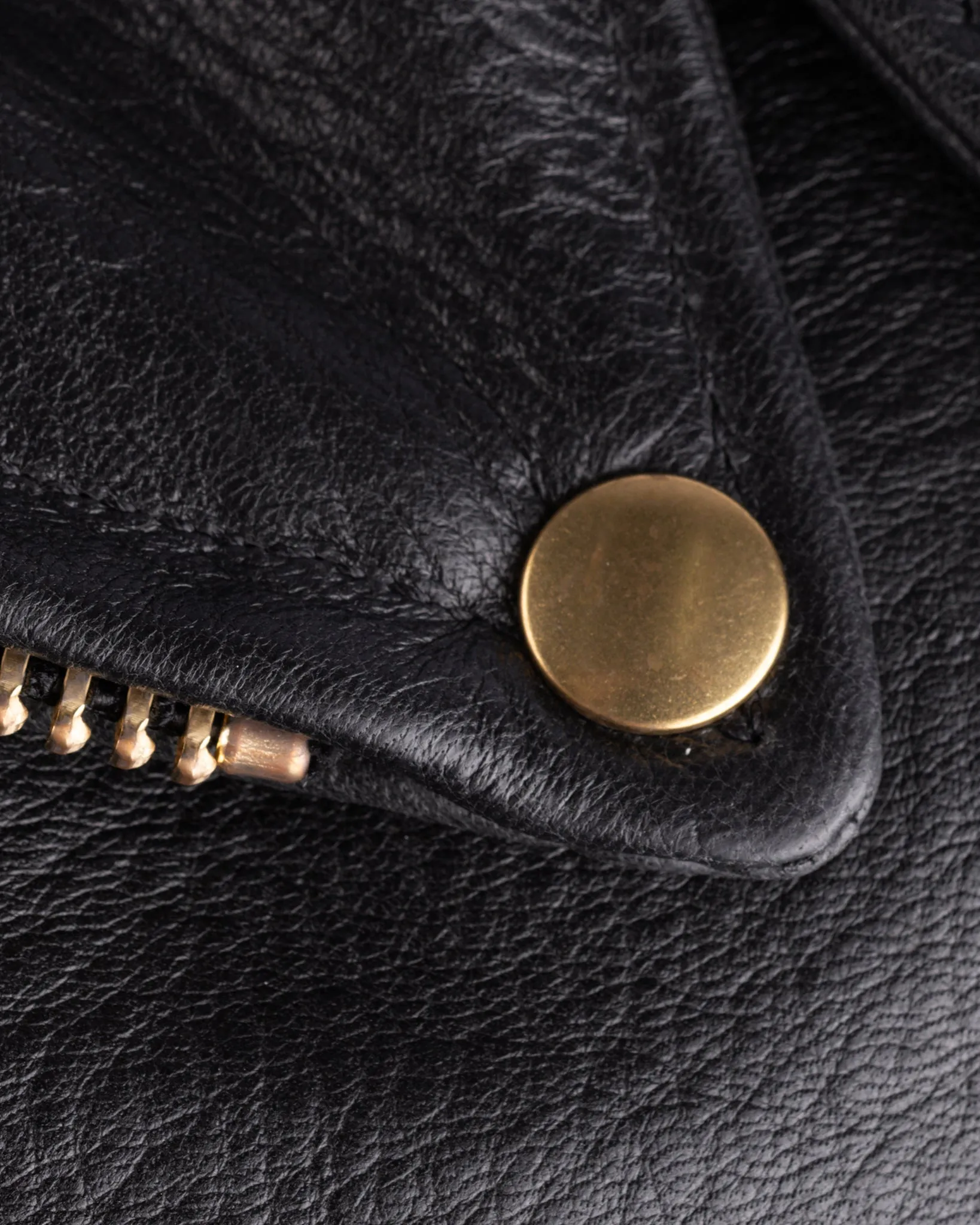 Iron Heart x Simmons Bilt Deerskin Pacific Rider's Jacket - Black
