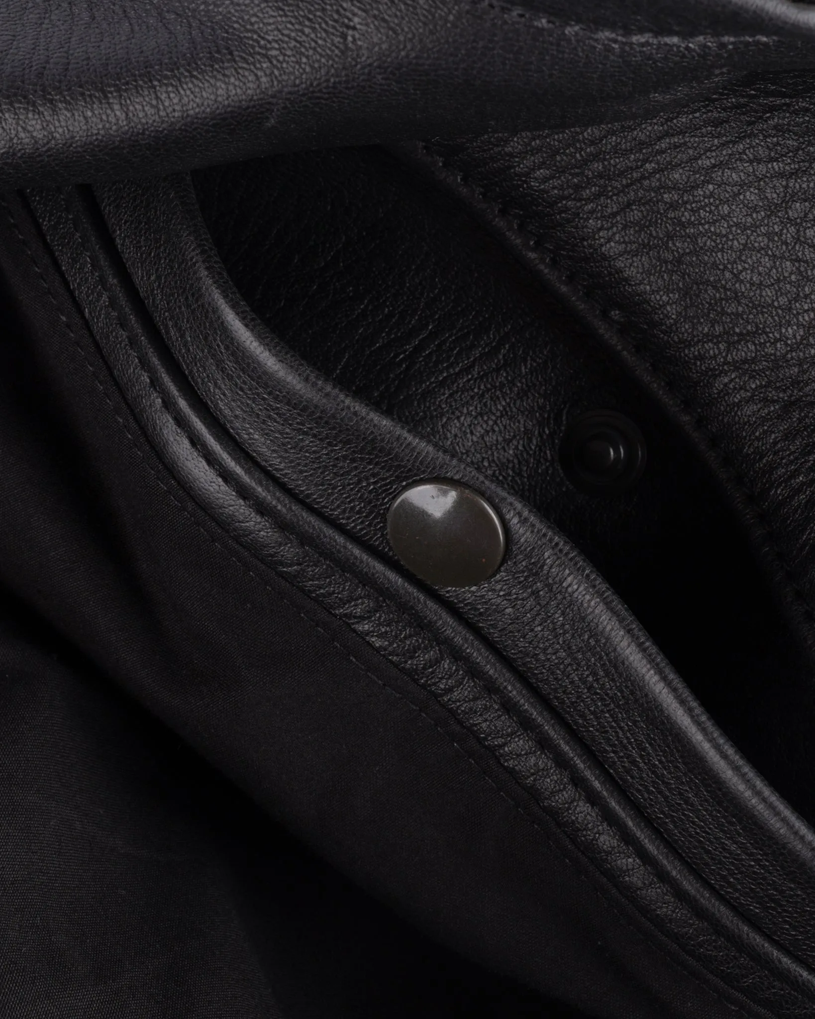 Iron Heart x Simmons Bilt Deerskin Pacific Rider's Jacket - Black
