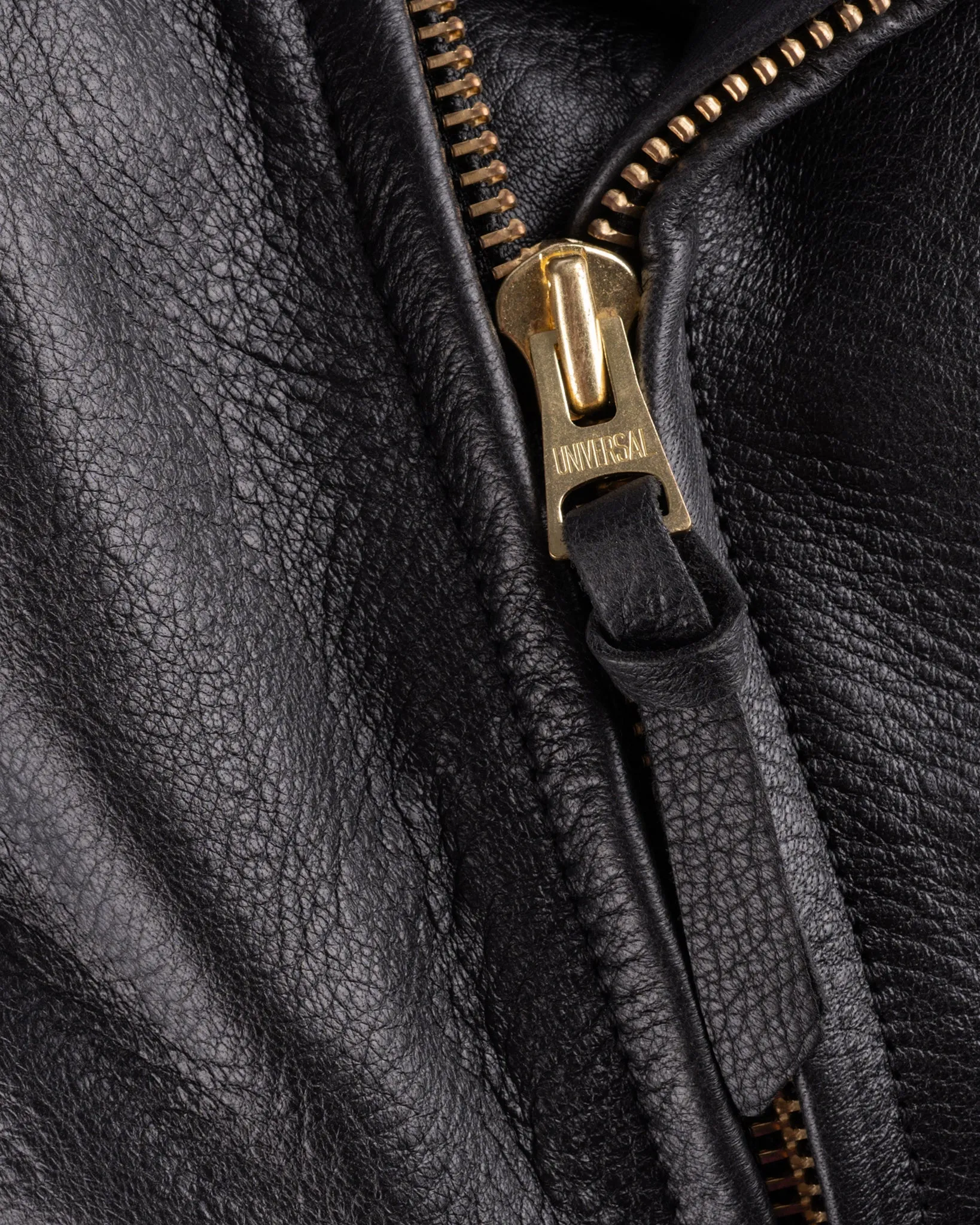 Iron Heart x Simmons Bilt Deerskin Pacific Rider's Jacket - Black