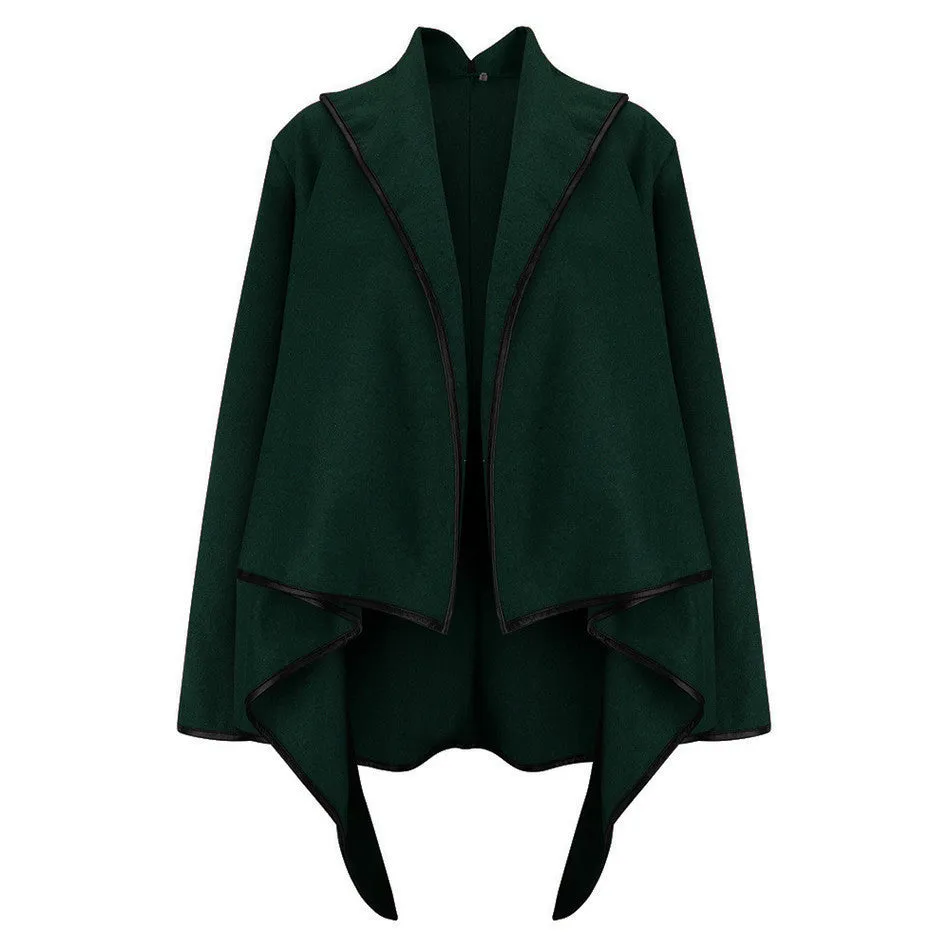 Irregular Fashion Jackets for Women's Basic Coats Female Cardigan Cropped Coat Windbreaker DH483