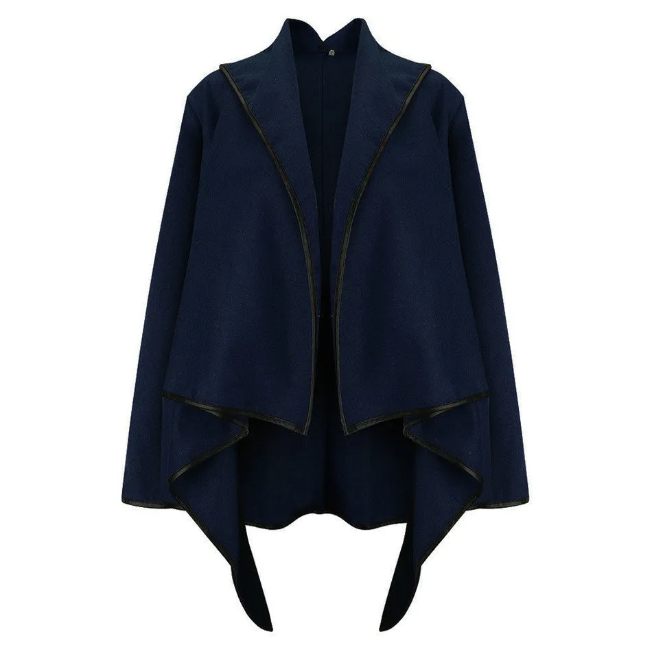 Irregular Fashion Jackets for Women's Basic Coats Female Cardigan Cropped Coat Windbreaker DH483