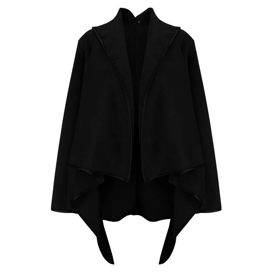 Irregular Fashion Jackets for Women's Basic Coats Female Cardigan Cropped Coat Windbreaker DH483