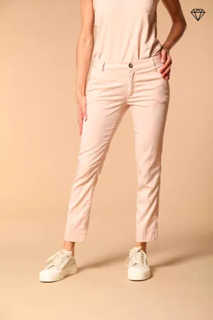 Jaqueline women's chino capri trousers in twill slim fit ①