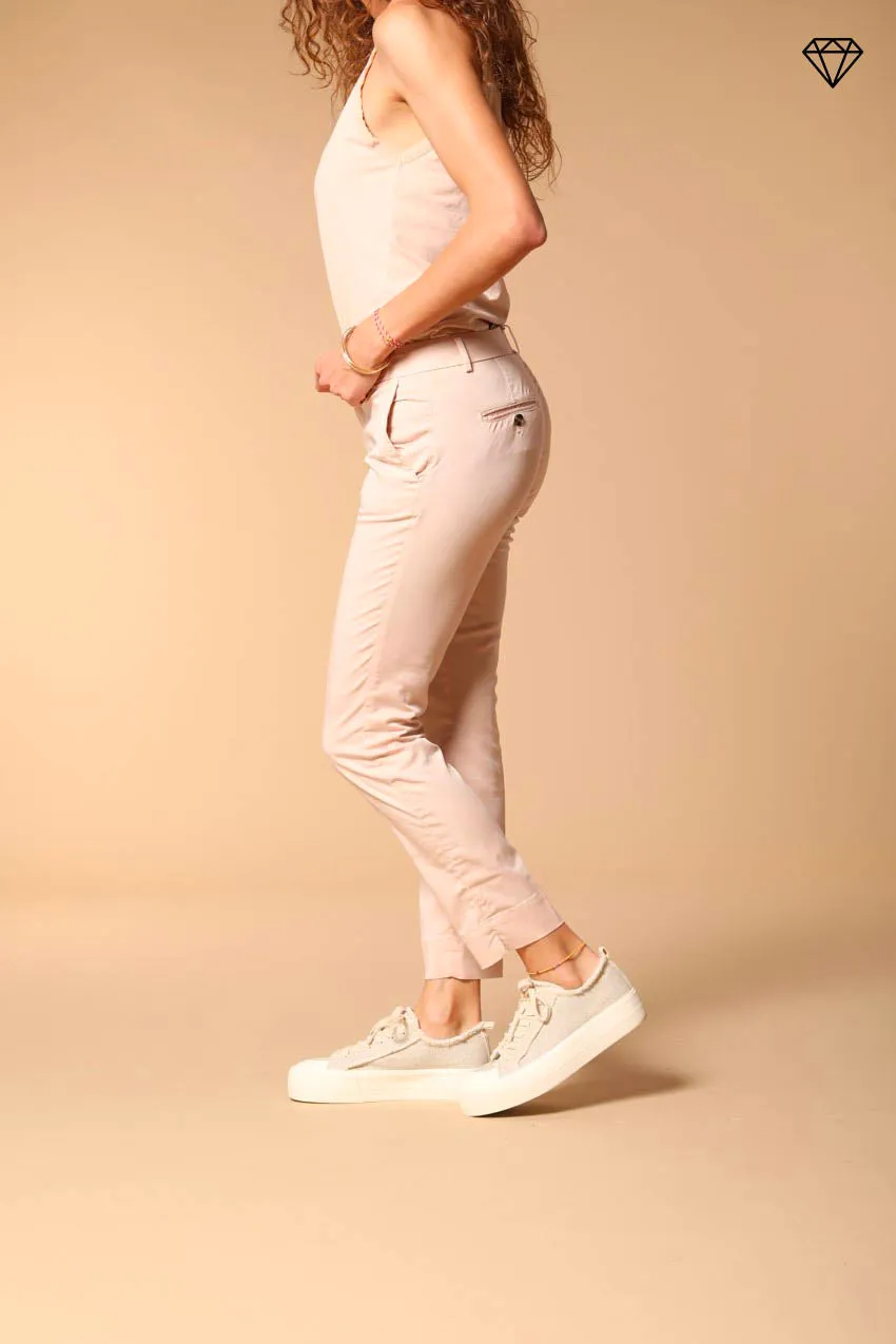 Jaqueline women's chino capri trousers in twill slim fit ①