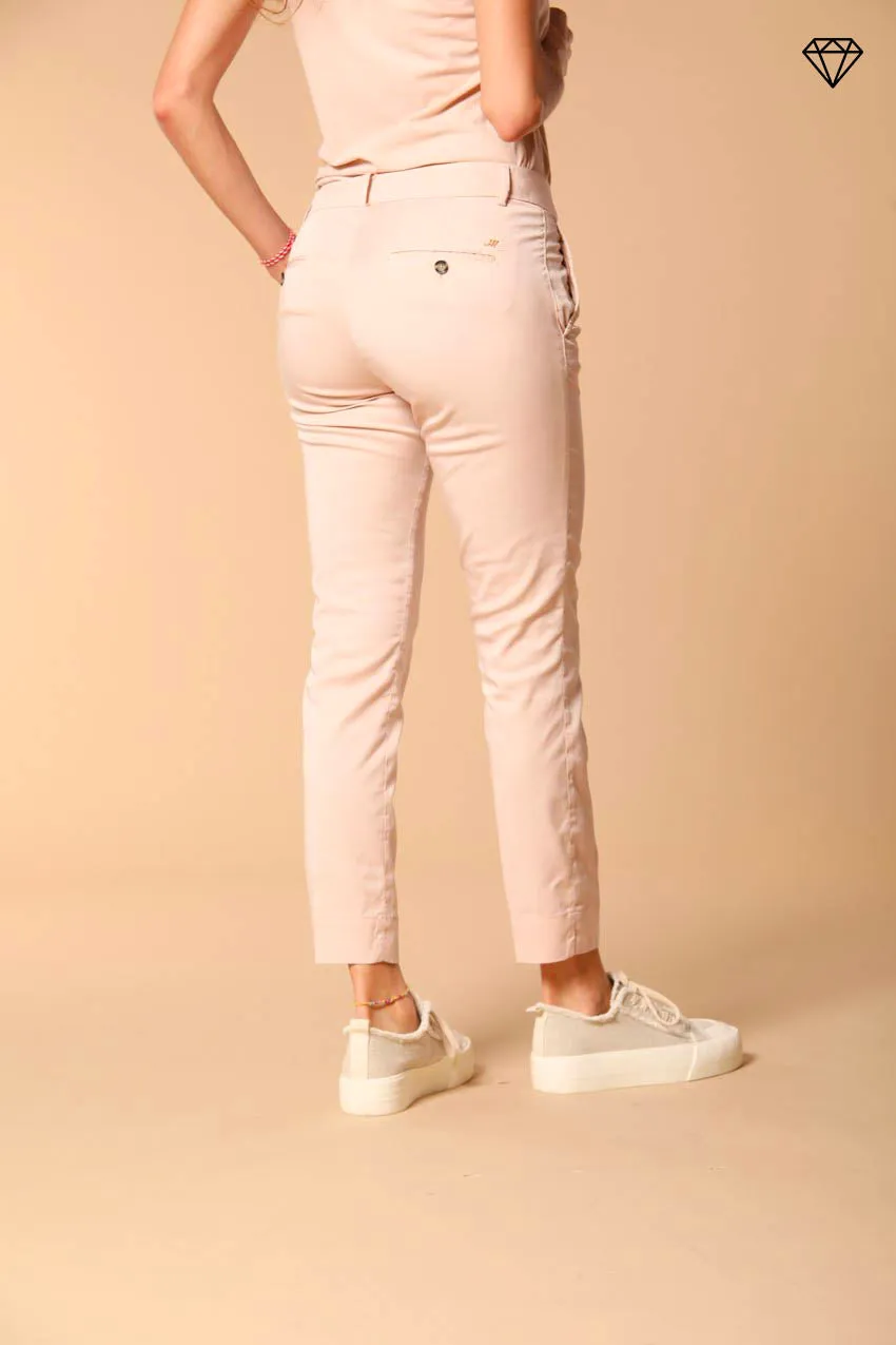 Jaqueline women's chino capri trousers in twill slim fit ①
