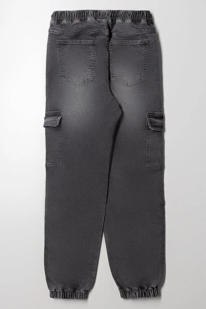 Jogger Denim Jeans Grey