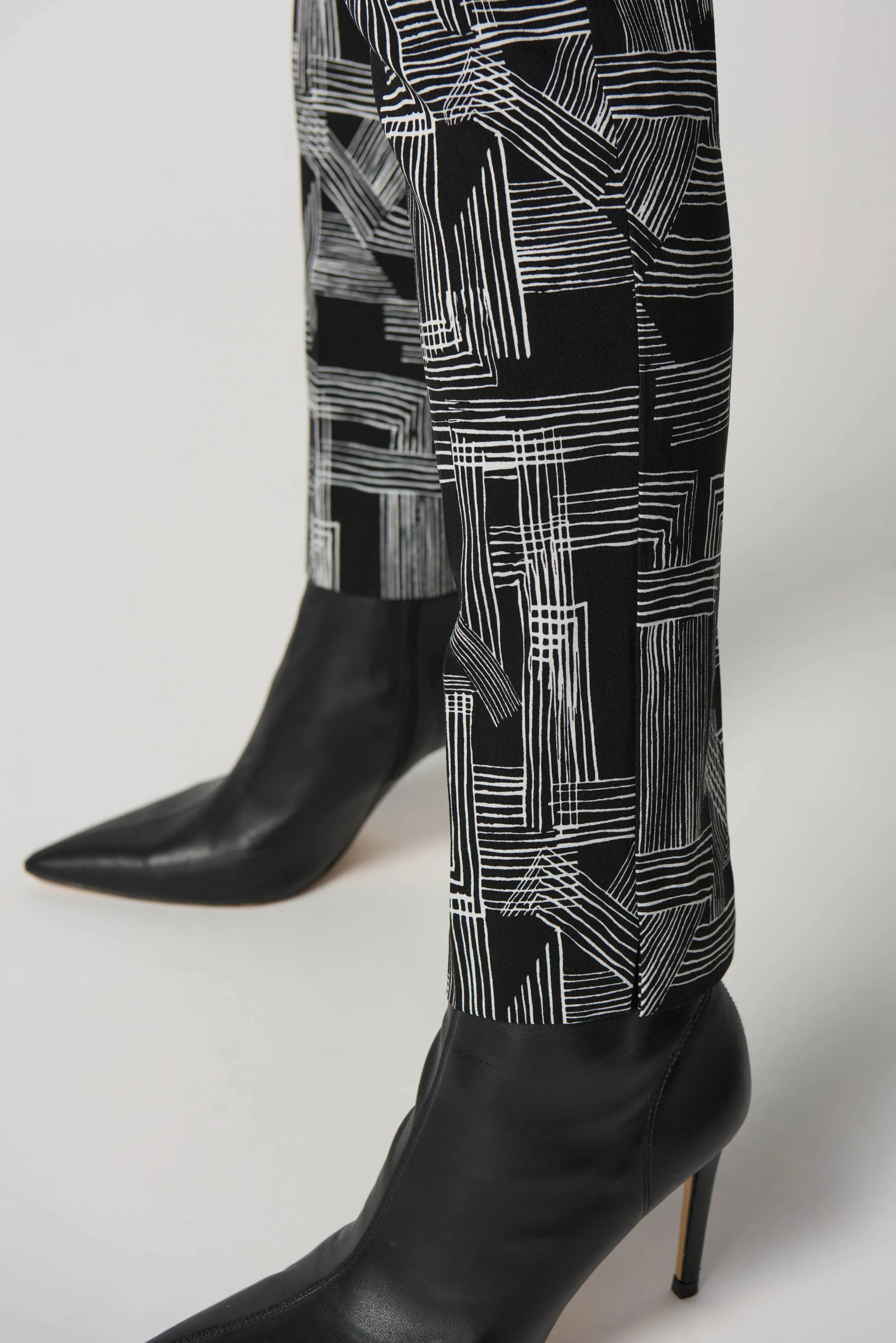 Joseph Ribkoff Abstract Print Slim-Fit Pants Jr233285
