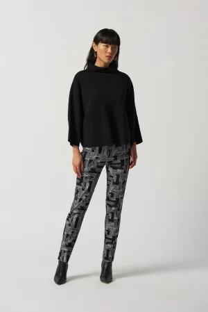 Joseph Ribkoff Abstract Print Slim-Fit Pants Jr233285